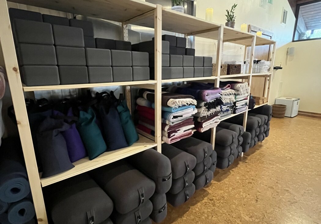 Yoga Prop Storage Ideas